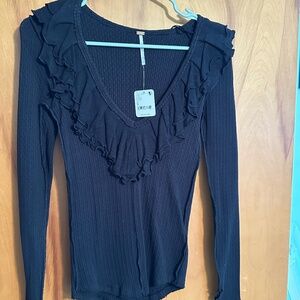 Black Free People long sleeve NWT